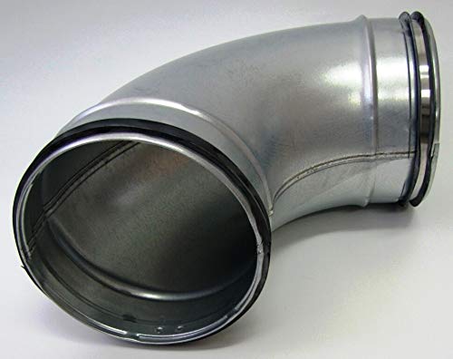 Bogen Winkel 90° NW 80-450mm Lippendicht.Wickelfalzrohr (DN180mm) von LTH-Hanse