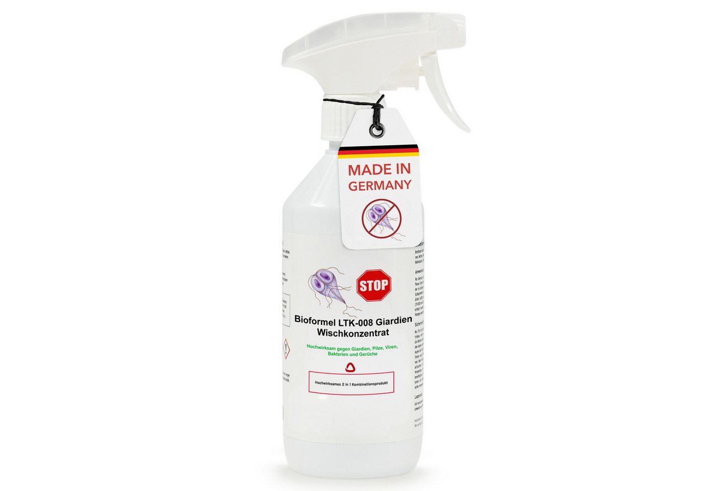 LTK-008 Biodelta Giardien Wischkonzentrat N Oberflächen-Desinfektionsmittel (Flasche und Kanister 1 L) von LTK-008 Biodelta