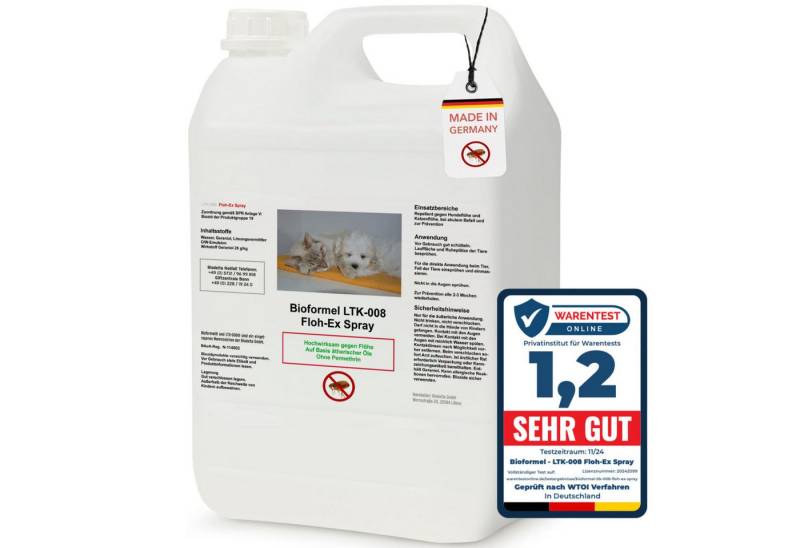 LTK-008 Biodelta Insektenspray Flohspray N, 5 l, Sprühflasche oder Kanister, 500 ml von LTK-008 Biodelta