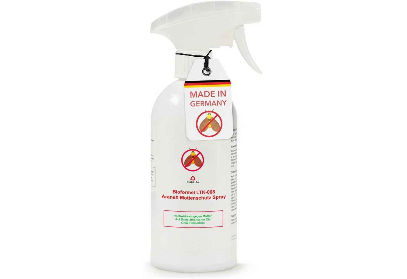 LTK-008 Biodelta Insektenspray Mottenspray N, 0.5 l, Sprühflasche und Kanister, 500ml LTK-008 Biodelta Insektenspray Mottenspray N, 0.5 l, Sprühflasche und Kanister, 500ml von LTK-008 Biodelta