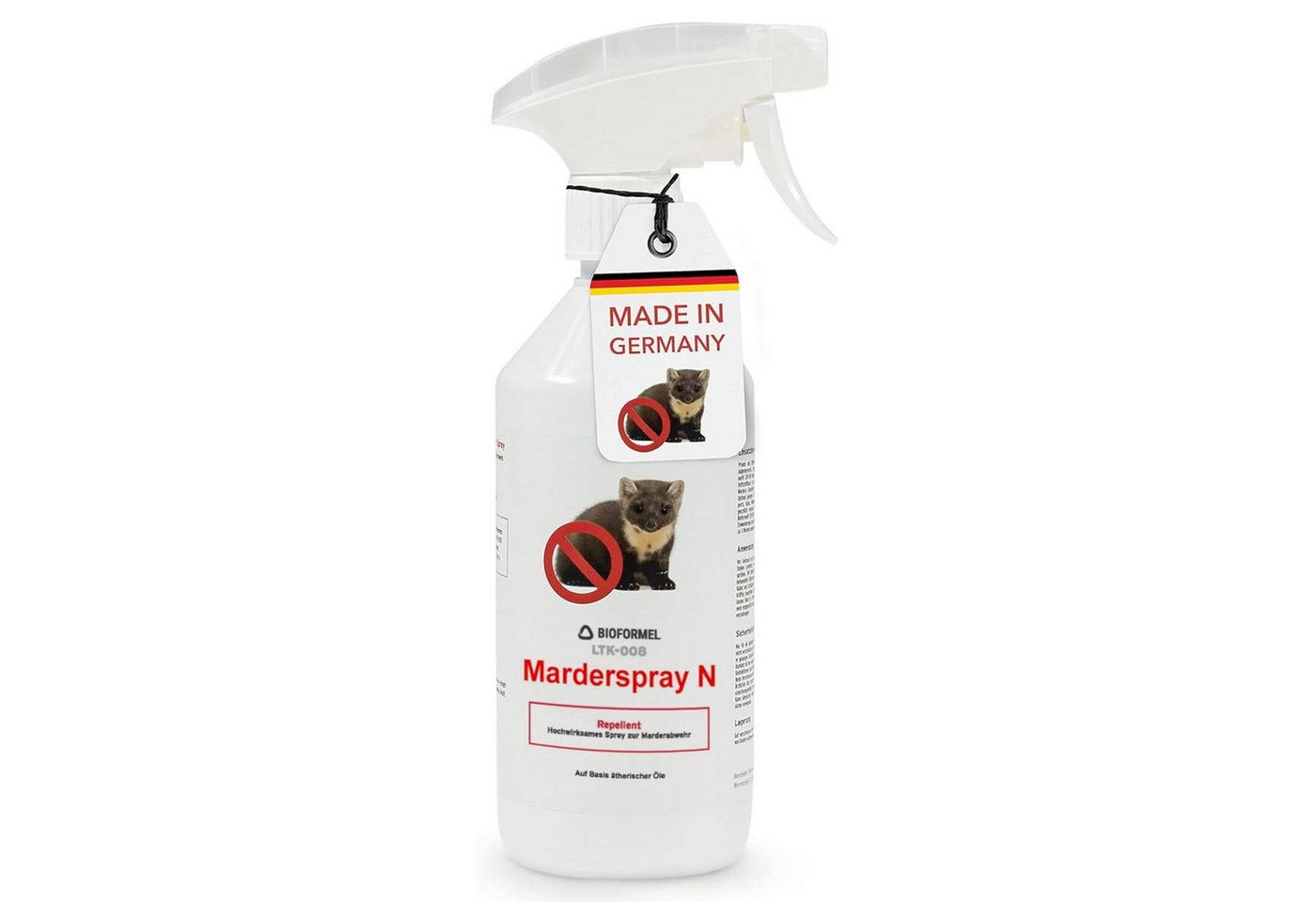 LTK-008 Biodelta Marderspray Marderspray N, 0.5 l, Sprühflasche oder Kanister, Sprühflasche oder Kanister, Anwendungsfertig von LTK-008 Biodelta