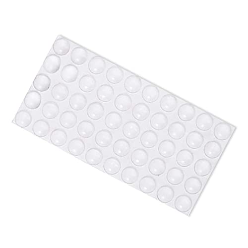 100 transparente Gummifüße, Schrankstopper, Stoßstangen-Pads, selbstklebende Puffer-Pads, Schranktür-Stoßstangen für Möbel, Küche, Badezimmer, Büro, 8 x 2 mm von LTKJ