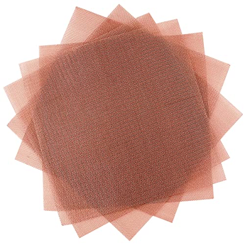5 Stück 10 Mesh 99,9% reines Kupfer Screen Woven Mesh Screen, Copper Mesh Cloth Fine Mesh, 5.9x5.9 Inch 5 Stück 10 Mesh 99,9% reines Kupfer Screen Woven Mesh Screen, Copper Mesh Cloth Fine Mesh, 5.9x5.9 Inch von LTKJ