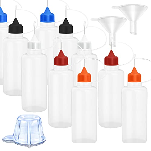 Präzisions-Applikator-Flasche, 10 Stück 120-ml-Flaschen, 25 wiederverwendbare Becher und 2 Mini-Trichter für Mehrzweckgebrauch Präzisions-Applikator-Flasche, 10 Stück 120-ml-Flaschen, 25 wiederverwendbare Becher und 2 Mini-Trichter für Mehrzweckgebrauch von SKYPRO