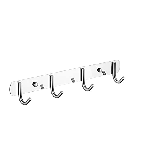 Hakenleiste 4 haken, Hakenleiste Kleiderhaken, Garderobenhaken Edelstahl, Bademantelhaken, Handtuchhalter, Handtuchhaken, Wandhaken, Huthaken, Schlüsselhalter wand, Coat hooks wall, garderobenleiste von LTLSZRN