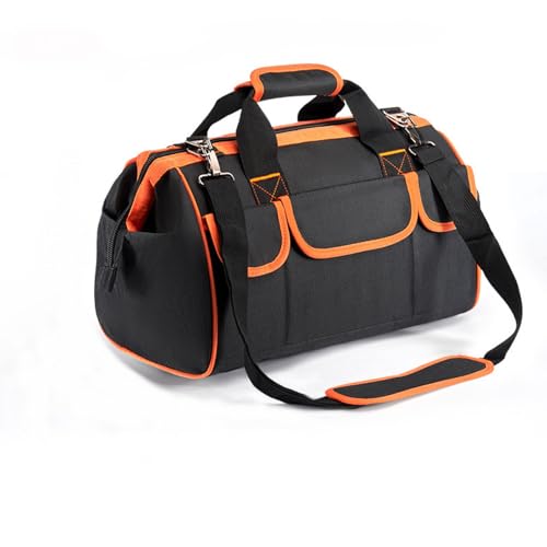 Werkzeugtaschen Organizer, Werkzeugtasche Elektriker, Mehrzweck-Werkzeugtasche, Werkzeuggürtel, Werkzeug Tasche aus Leinwand, Werkzeugtasche, Profi Werkzeugtasche(34×25×22CM, Orange) von LTLSZRN