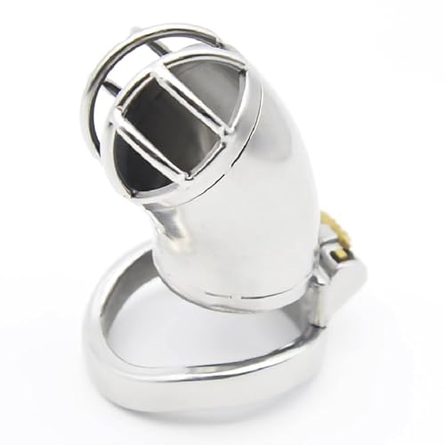 Keuschheitskäfig Für Männer Extrem Chasity Käfig BDSM Bondage Cock Cage Metall Chastity Cage Fetisch Chastity Lock Keuschheitsgürtel Herren Edelstahl Peniskäfig Sexspielzeug,45mm von LTMDESH