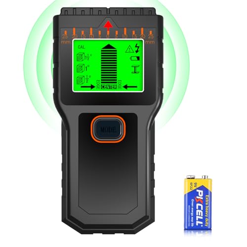 Leitungssuchgerät Ortungsgerät für Leitungssucher Wand Stromleitungsfinder Metallsuchgerät, Stud Kabelfinder 5 in 1 Wand Scanner Detektor Multifunktion mit LCD-Display, für Holzbalken, Kabel Metall von LTPAG