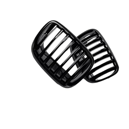 LTQSIV Kühlergitter Rennsport-Nierengrill Links/rechts Für B&MW X5 E70 X6 E71 2008 2007–2014 Frontstoßstangengrill Schwarz Glänzend 51137307599 51137307600 von LTQSIV