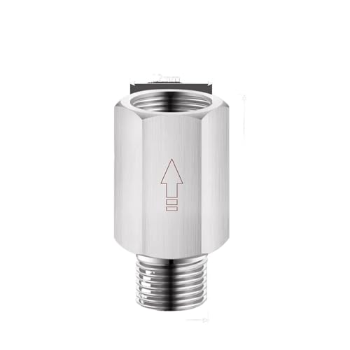 LTRAJUYNH 1/4" BSP Male-Female Thread 304 Stainless Steel Check Valve One Way Non-Return Valve for Tank Heater Toilet LTRAJUYNH 1/4" BSP Male-Female Thread 304 Stainless Steel Check Valve One Way Non-Return Valve for Tank Heater Toilet von LTRAJUYNH
