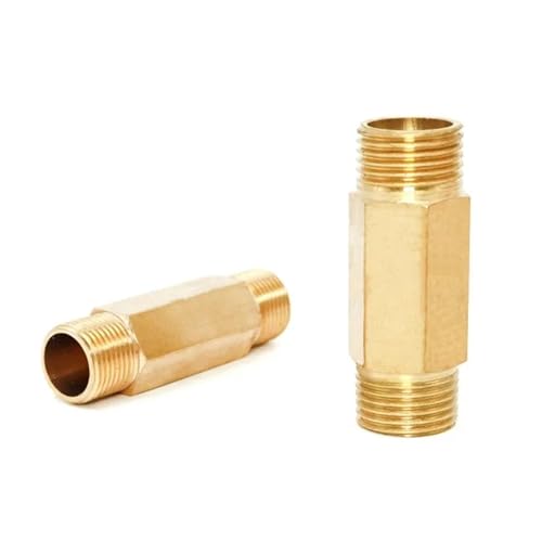 LTRAJUYNH 1PC All Copper 1/2" BSP Hexagonal Male Thread Extend Joint Connecting Rod Extension Copper Joint Fittings LTRAJUYNH 1PC All Copper 1/2" BSP Hexagonal Male Thread Extend Joint Connecting Rod Extension Copper Joint Fittings von LTRAJUYNH