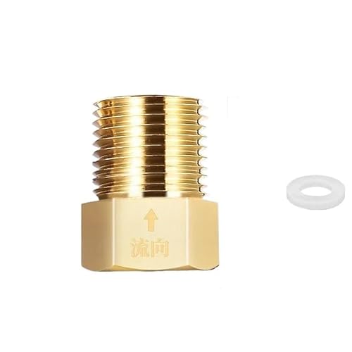 LTRAJUYNH 1PC Male Female Thread Check Valve Brass 1/2" BSP One Way Non-Return Valve von LTRAJUYNH