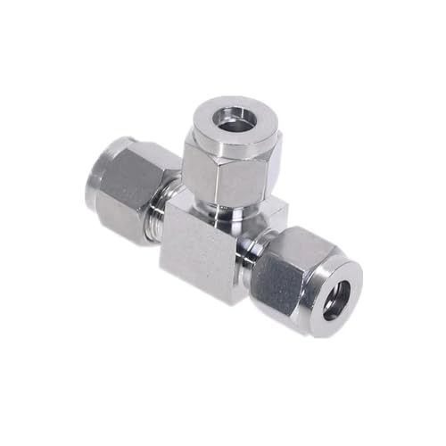 LTRAJUYNH Stainless Steel 304 Single Ferrule Tee Tube Fitting Ferrule Connector Pipe Fittings T Type 3 Way 1/8" LTRAJUYNH Stainless Steel 304 Single Ferrule Tee Tube Fitting Ferrule Connector Pipe Fittings T Type 3 Way 1/8" von LTRAJUYNH