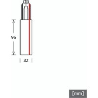 LTS Licht&Leuchten Endeinspeisung sw PE rechts Aufbau ST-A F/PE-R/9001 - 660262 von LTS Licht Leuchten