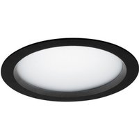 LTS Licht&Leuchten LED-Einbaudownlight 4000K inkl.Konverter VTFL-R 102.840 SW - 641436 von LTS Licht Leuchten