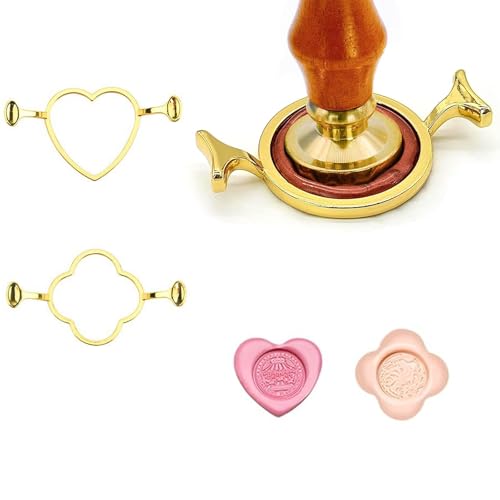 LTSVBO Metall Wachs Siegel Formen, 2 Stück Pflaumenblüten und herzförmige Designs, Kompatibel mit Allen Siegelstempeln, Ideal für Hochzeitseinladungen, Scrapbooking, Weinverpackungen und Grußkarten LTSVBO Metall Wachs Siegel Formen, 2 Stück Pflaumenblüten und herzförmige Designs, Kompatibel mit Allen Siegelstempeln, Ideal für Hochzeitseinladungen, Scrapbooking, Weinverpackungen und Grußkarten von LTSVBO
