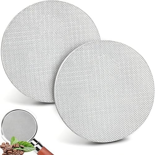 Puck Screen 51mm, 2 Stück 1mm/1.7mm Dicke Espresso Sieb 51mm für gleichmäßige Extraktion von LTSVBO