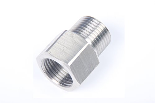 LTWFITTING Edelstahl 316 Pipe Fittings 3/8" NPT Innengewinde x 3/8" NPT Aussengewinde Rohradapter (5 Stücke) von LTWFITTING