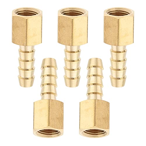 LTWFITTING Messing Fittings Anschluss 1/8" Innengewinde IG x 6 mm Schlauch (5 Stück) von LTWFITTING