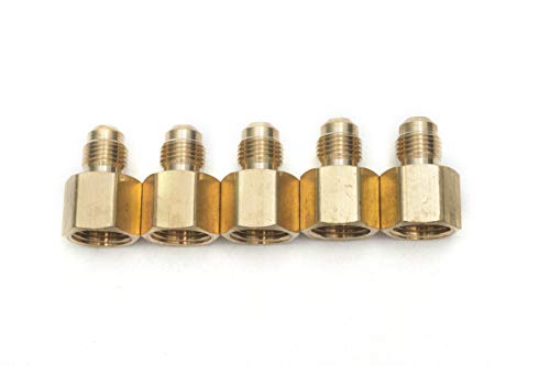 LTWFITTING Messing Fittings Aussen 5/16" x 3/8" NPT Innengewinde SAE 45° Bördelverbindungen mit Innengewinde (5 Stücke) von LTWFITTING