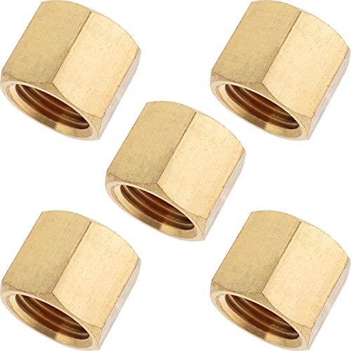 LTWFITTING Messing Fittings Kappe mit Sechskant 1/4" BSPP Innengewinde (5 Stücke) von LTWFITTING