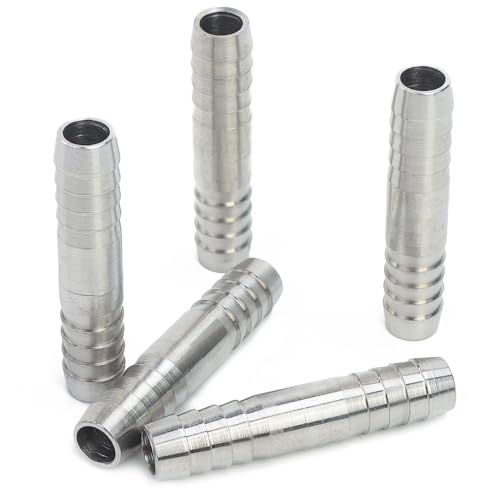 LTWFITTING Stangenmaterial Edelstahl 316 Fitting Anschluss des Schlauches 5/16" Innendurchmesser(5 Stück) von LTWFITTING