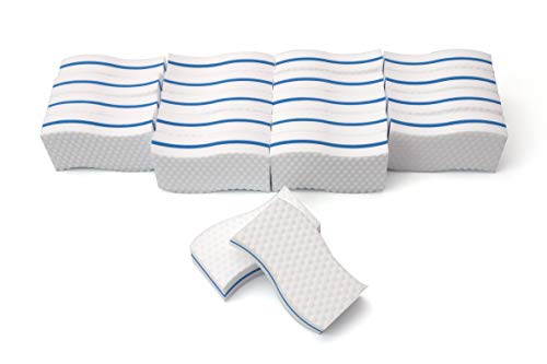 LTWHOME 140 x 70 x 35mm Hohe Dichte Extra große magische Reinigung Wellen Melamin Schwamm (Packung mit 20) von LTWHOME
