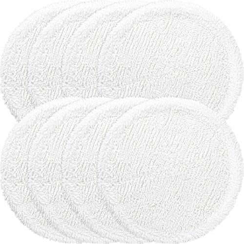 LTWHOME 16cm Weiße Mikrofaserpads Passend für Hurricane Floating Mop 1 St. M30457 (8 Stück) von LTWHOME