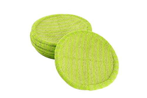 LTWHOME 21,5cm Moppkopf Ersatz Mop Pad Passend für Elicto ES-200, ES-330, ES-430, ES-530(Packung mit 6) von LTWHOME