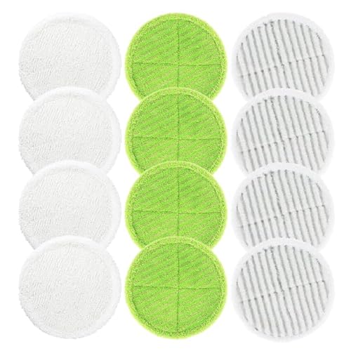 LTWHOME Ersatz Mop Pads Serie Passend für Bissell Spinwave 2039A 2124, Elicto ES-200, ES-530(Packung mit 12) von LTWHOME