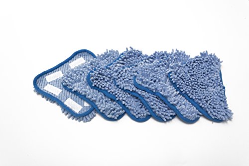LTWHOME Ersatz-Pads Coral Mikrofaser Mop Pads geeignet für Steam Mop X5 (Packung mit 6) von LTWHOME