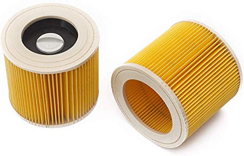 LTWHOME Ersatzfilter Cartridge für Kärcher A 1000 / A 1001 / A 2004 / A 2024 pt Nass & Trocken Staubsauger, geeignet part KAR64145520(2 Stück) von LTWHOME