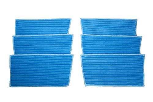 LTWHOME Revolutionäre Schaffung von den Mop Pads mit bequemer Verwendung und starker Reinigungsfähigkeit geeignet für All HAAN FS, SI und MS Serien Steam (Packung mit 6) von LTWHOME