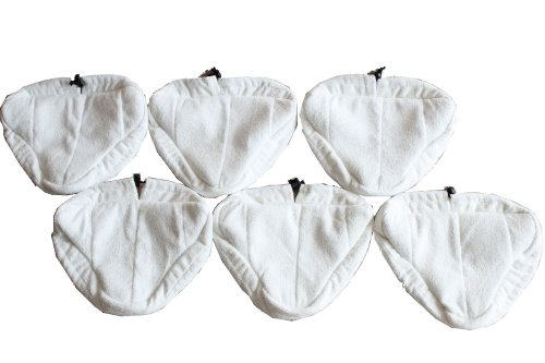 LTWHOME Waschbar Microfaser-Pad für Dirt Devil AD50000 Steam Mop (6 Stück) von LTWHOME