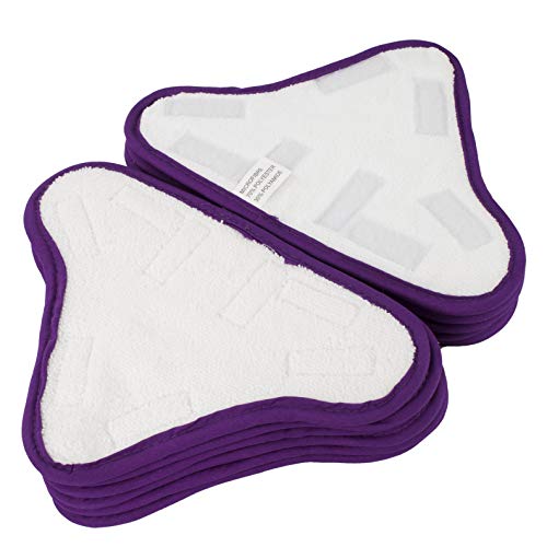 LTWHOME Waschbare Microfaser-Pad für Steam Mop X5 Model(6 Stück) von LTWHOME