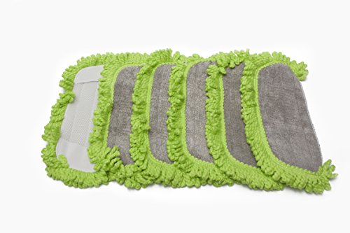 LTWHOME Waschbare Mikrofaser Ersatz-Pads geeignet für Dirt Devil Vac, geeignet für Part AD51005 (Packung mit 6) von LTWHOME