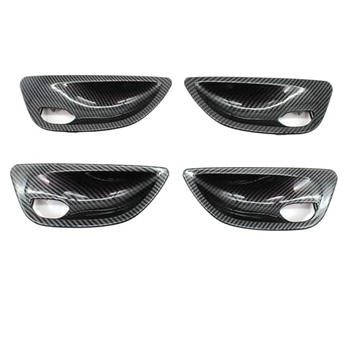 LTXCNI Autoinnenraumtürgriff Für B&MW 5er F10 F11 F18 2010-2017, Ersatz Für Die Linke Und Rechte Abdeckung Der Inneren Türgriffschale(Carbon,4pcs) von LTXCNI