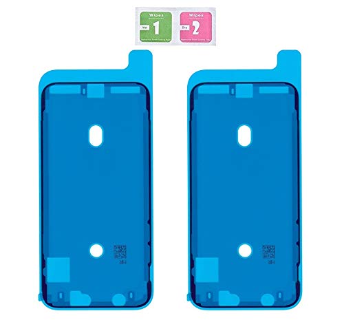 LTZGO 2 Stück Schwarz Kleber Adhesive Ersatz für iPhone X wasserdichte Klebefolie LCD Display Adhesive Klebeband Sticker Dichtung für Display Bildschirm Touchscreen und Rahmen Gehäuse von LTZGO