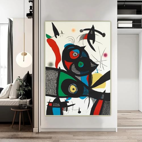 LTjiajuypd Joan Miro 《Oda a Joan Miró: Tafel 3》Drucke auf Leinwand, Ölgemälde, Kunstwerk, Poster, Bild, Wanddekoration, Zuhause, Wohnzimmer, 60 x 85 cm, rahmenlos LTjiajuypd Joan Miro 《Oda a Joan Miró: Tafel 3》Drucke auf Leinwand, Ölgemälde, Kunstwerk, Poster, Bild, Wanddekoration, Zuhause, Wohnzimmer, 60 x 85 cm, rahmenlos von LTjiajuypd