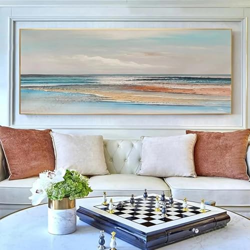 LTjiajuypd Moderne Drucke, abstrakte Malerei, Landschaft, abstraktes Ölgemälde, Wandgemälde für Wohnzimmer, Schlafzimmer, Heimdekoration, 30 x 90 cm, rahmenlos von LTjiajuypd