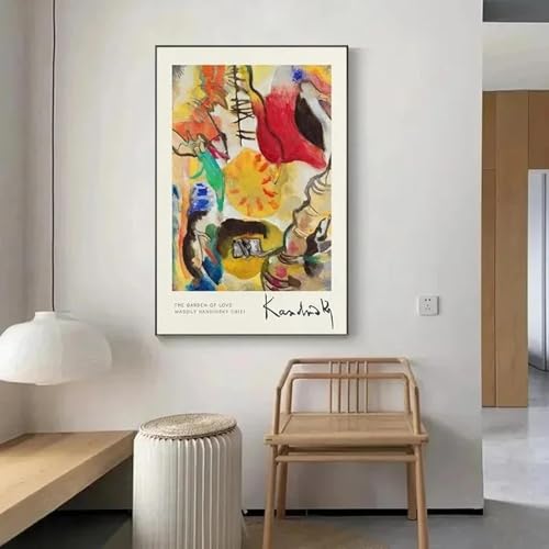LTjiajuypd Modernes Leinwandgemälde, Wassily Kandinsky, Kunstwerk, Poster und Drucke, Wandkunst, Bild für Wohnzimmerdekoration, 70 x 100 cm, rahmenlos LTjiajuypd Modernes Leinwandgemälde, Wassily Kandinsky, Kunstwerk, Poster und Drucke, Wandkunst, Bild für Wohnzimmerdekoration, 70 x 100 cm, rahmenlos von LTjiajuypd