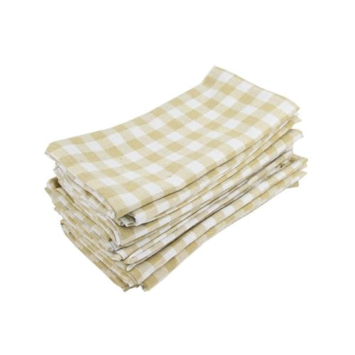 LUAND Set mit 12 Stück 40 x 40 cm Karierten Stoffservietten aus Baumwollmischung, wiederverwendbaren Tisch-Geschirrtüchern für Zuhause und Veranstaltungen LUAND Set mit 12 Stück 40 x 40 cm Karierten Stoffservietten aus Baumwollmischung, wiederverwendbaren Tisch-Geschirrtüchern für Zuhause und Veranstaltungen von LUAND