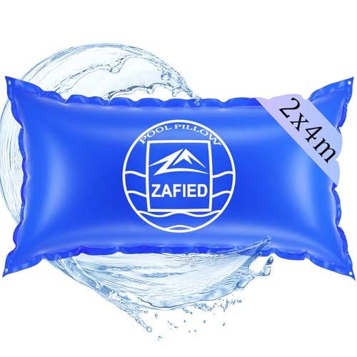 Poolkissen Winter, 200x400cm Pool Luftkissen XXL Pool Polster Hochwertige Materialien bis -25°C Doppelnaht Schwimmbadzubehör Aufblasbare Pool Kissen für Winterfeste Pool Abdeckung Schutz(2x4m) von LUBAKED