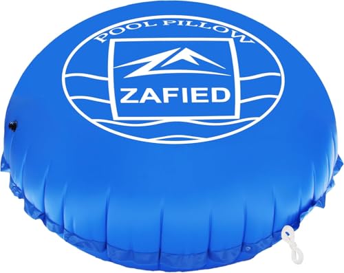 Poolkissen Winter, Pool Luftkissen Rund 4 Meter Durchmesser XXXL Pool Polster Hochwertige Materialien bis -25°C Doppelnaht Schwimmbadzubehör Pool Kissen für Winterfeste Poolabdeckung Schutz(4x4m) von LUBAKED