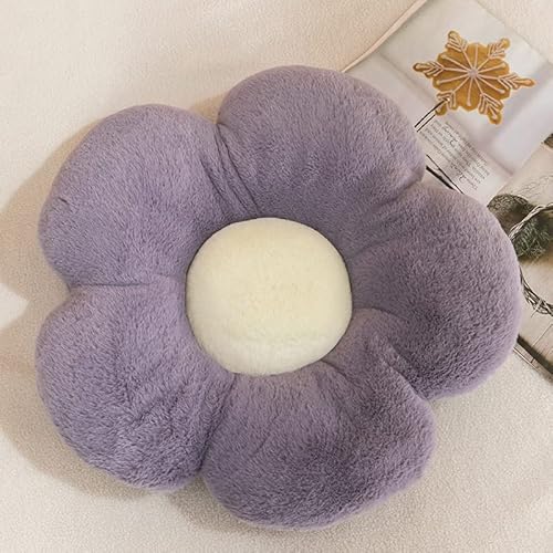 LUBOSE Multifunktionales Kissen Blumenkissen Nachttischkissen Wohnzimmer Sofa Kissen Kissen Erkerfenster Kissen Kissen (50 cm, lila) von LUBOSE