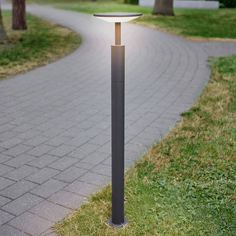 Lucande LED-Wegeleuchte Fenia, 100 cm, anthrazit, IP65 von LUCANDE