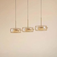 [GEBRAUCHT] B-Ware Lucande Led Hängeleuchte Pendelleuchte Martis Amber Dimmbar 3 Flammig von LUCANDE
