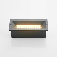 [GEBRAUCHT] B-Ware Lucande Led Wandeinbauleuchte Jaano Anthrazit Alu Ip65 Wandlampe Lampe Leuc827 von LUCANDE