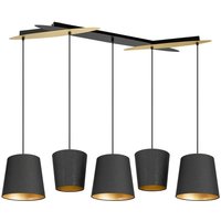 [GEBRAUCHT] B-Ware Lucande Thamila Hängeleuchte Schwarz Gold Eisen Deckenlampe Lampe Leuchte Spot von LUCANDE