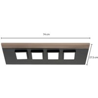 [GEBRAUCHT] Lucande Esteria Deckenleuchte Leuchte Lampe Deckenlampe Wohnraumlampe 4 Flam533 B-Ware von LUCANDE